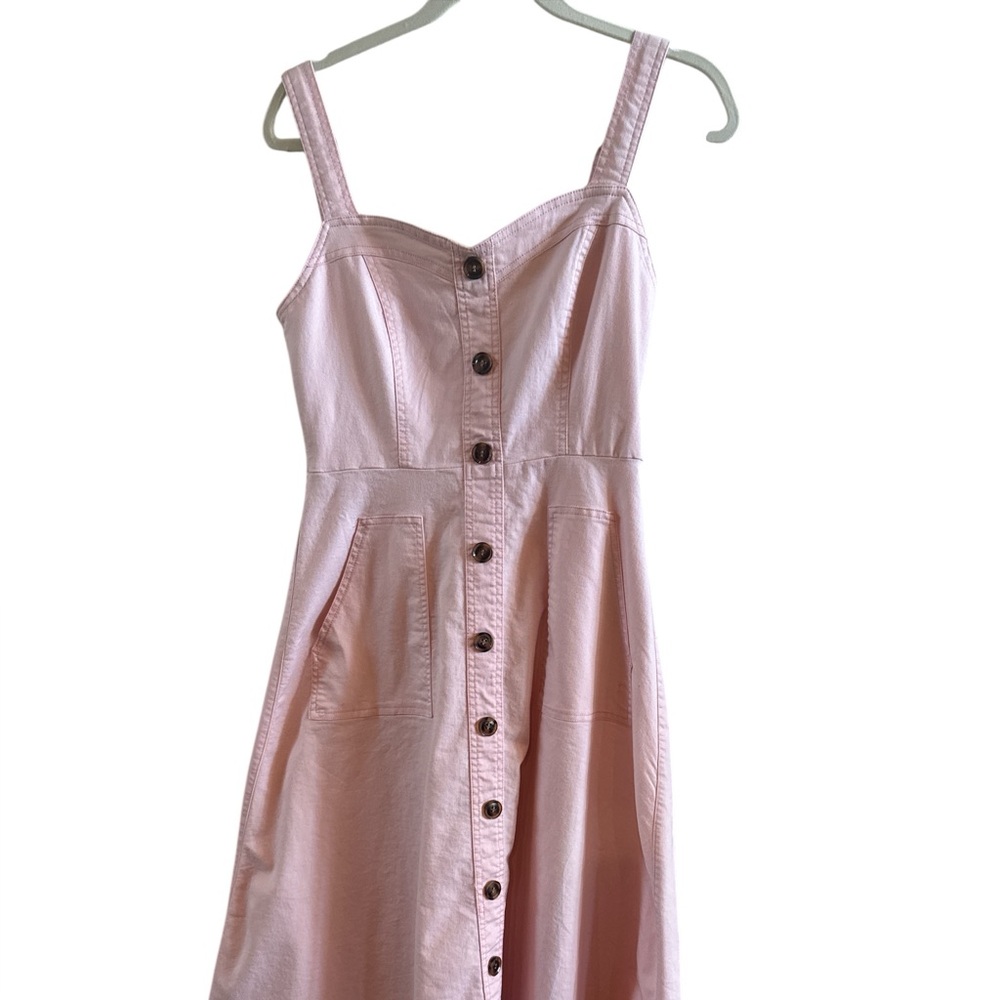 Indikah Women’s Size Medium Pink Cotton‎ Blend Sundress Silver Hardware Aussie